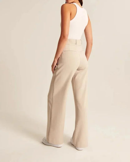 Waverly - broek met hoge taille en wijde pijpen