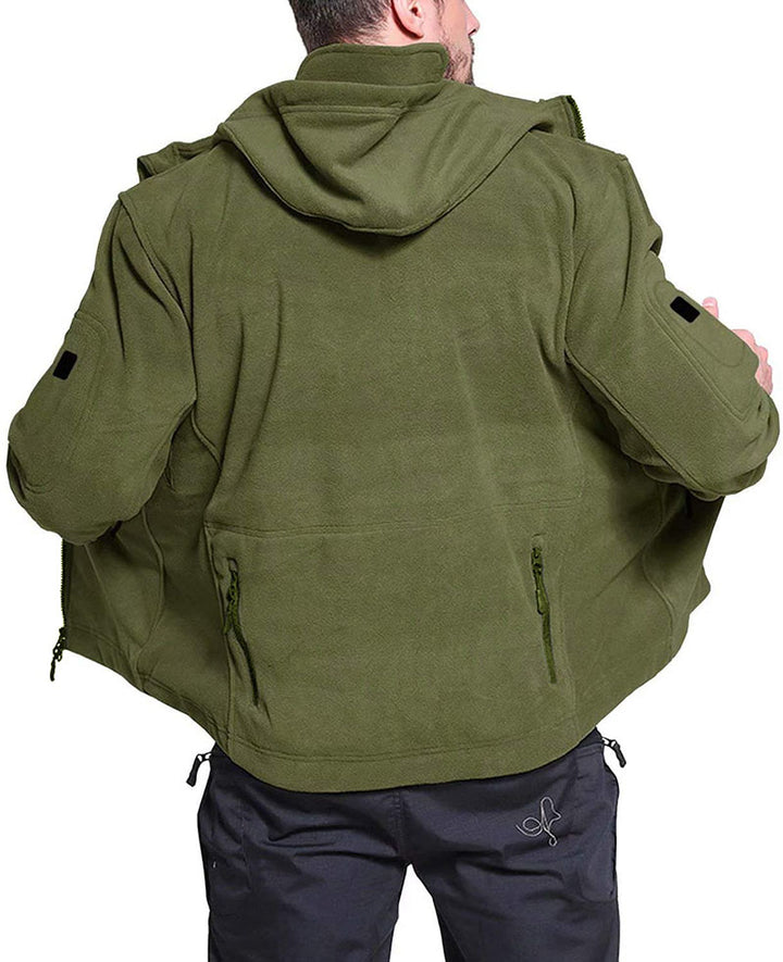 Winddichte outdoor herren fleecejacke