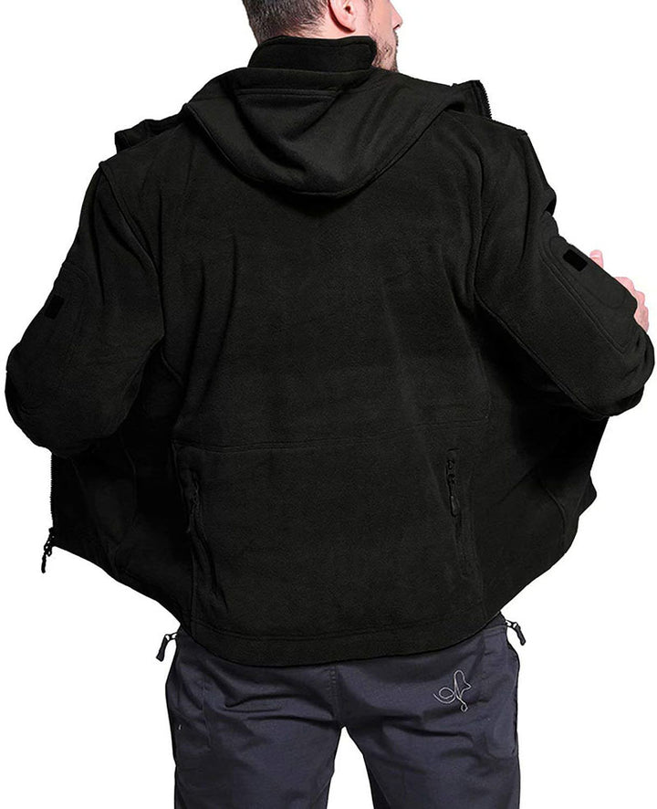 Winddichte outdoor herren fleecejacke