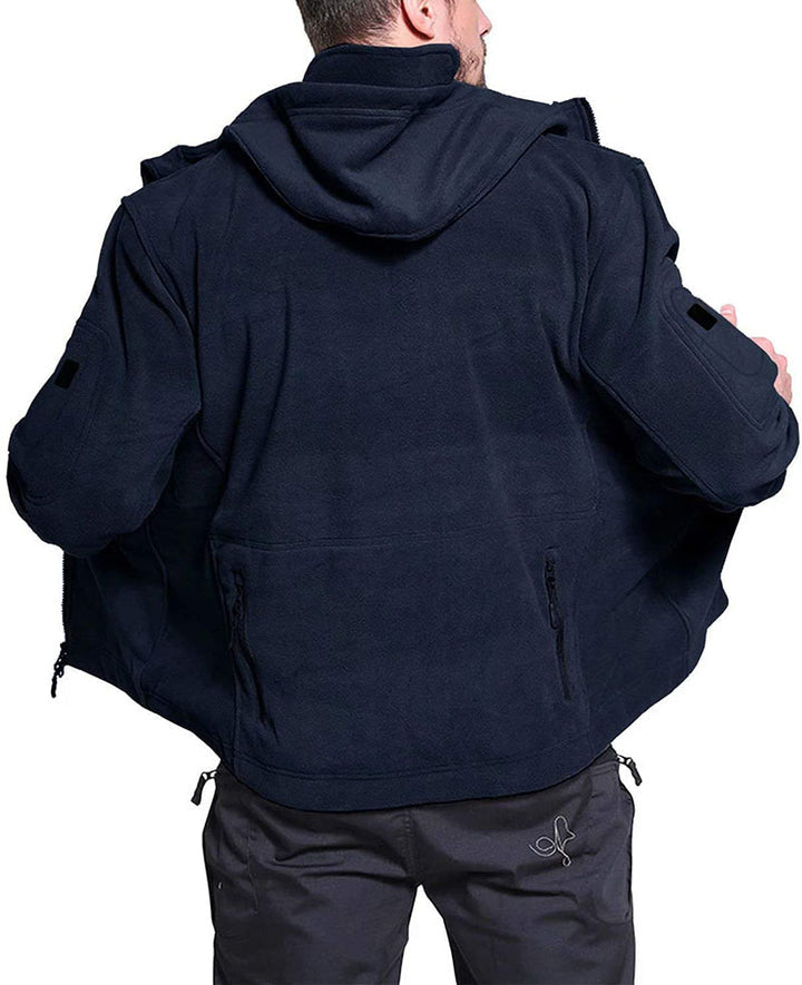 Winddichte outdoor herren fleecejacke