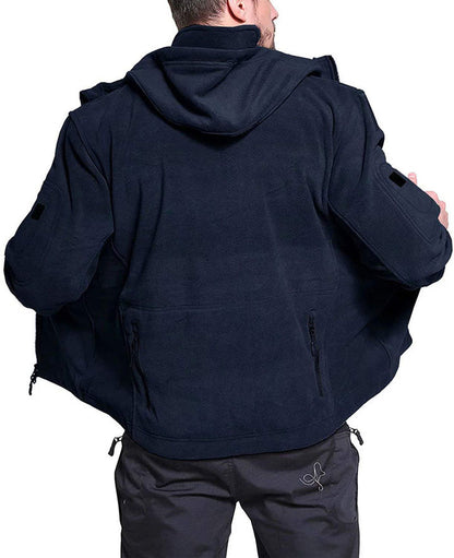 Winddichte outdoor herren fleecejacke