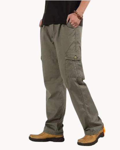 Adrie - premium fleece comfort cargobroek voor heren
