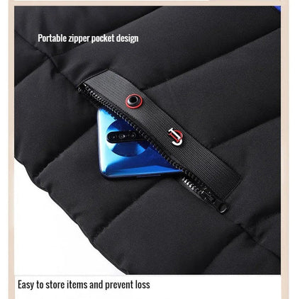 Jacks met capuchon en verstelbaar design in driekleurige look