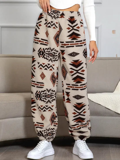 Darien - gezellige joggingbroek met azteeks patroon