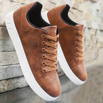 Comfortabele heren veterschoenen met comfortabele zool