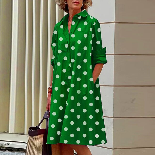 Allison - vintage jurk met lange mouwen