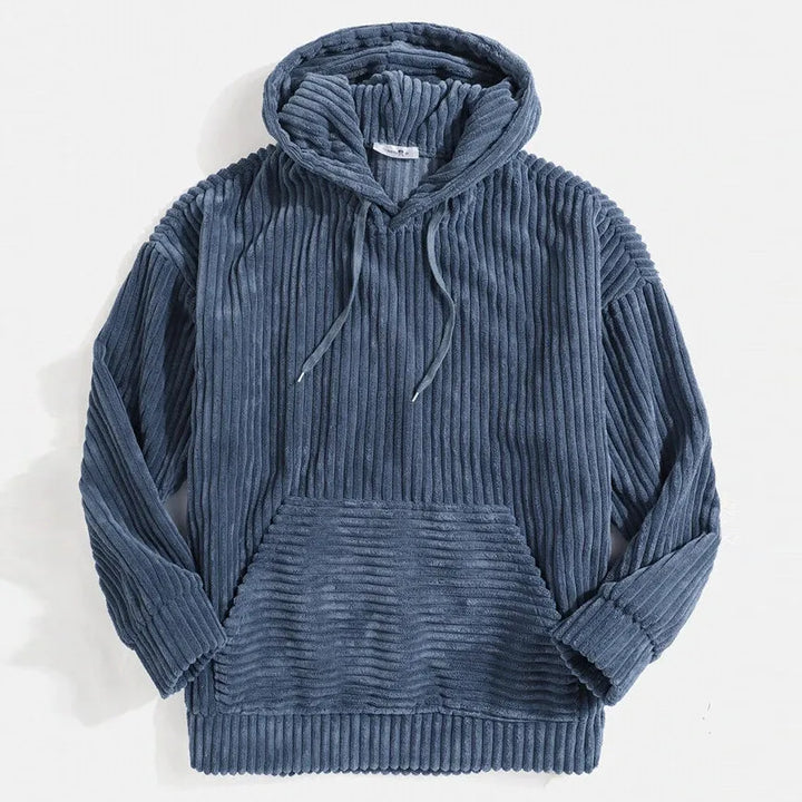 Hoogwaardig corduroy jack met capuchon voor heren