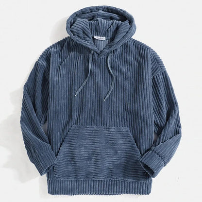 Hoogwaardig corduroy jack met capuchon voor heren