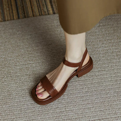 Feby | leren flats voor vrouwen comfort & stijl