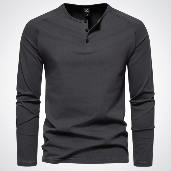 Gabriel | exclusief heren-t-shirt met knoopsluiting