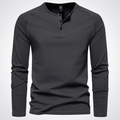 Gabriel | exclusief heren-t-shirt met knoopsluiting