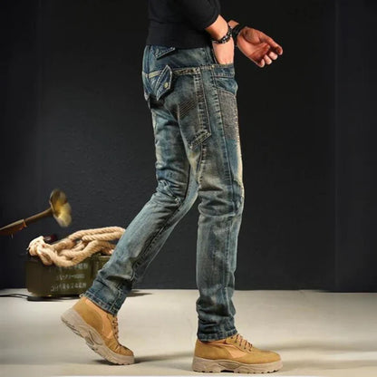 Johannes - klassieke gepatchte denim jeans