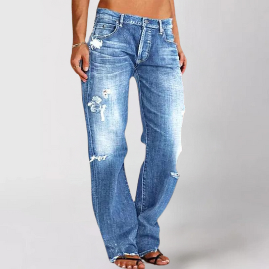 Wijde denim jeans voor dames