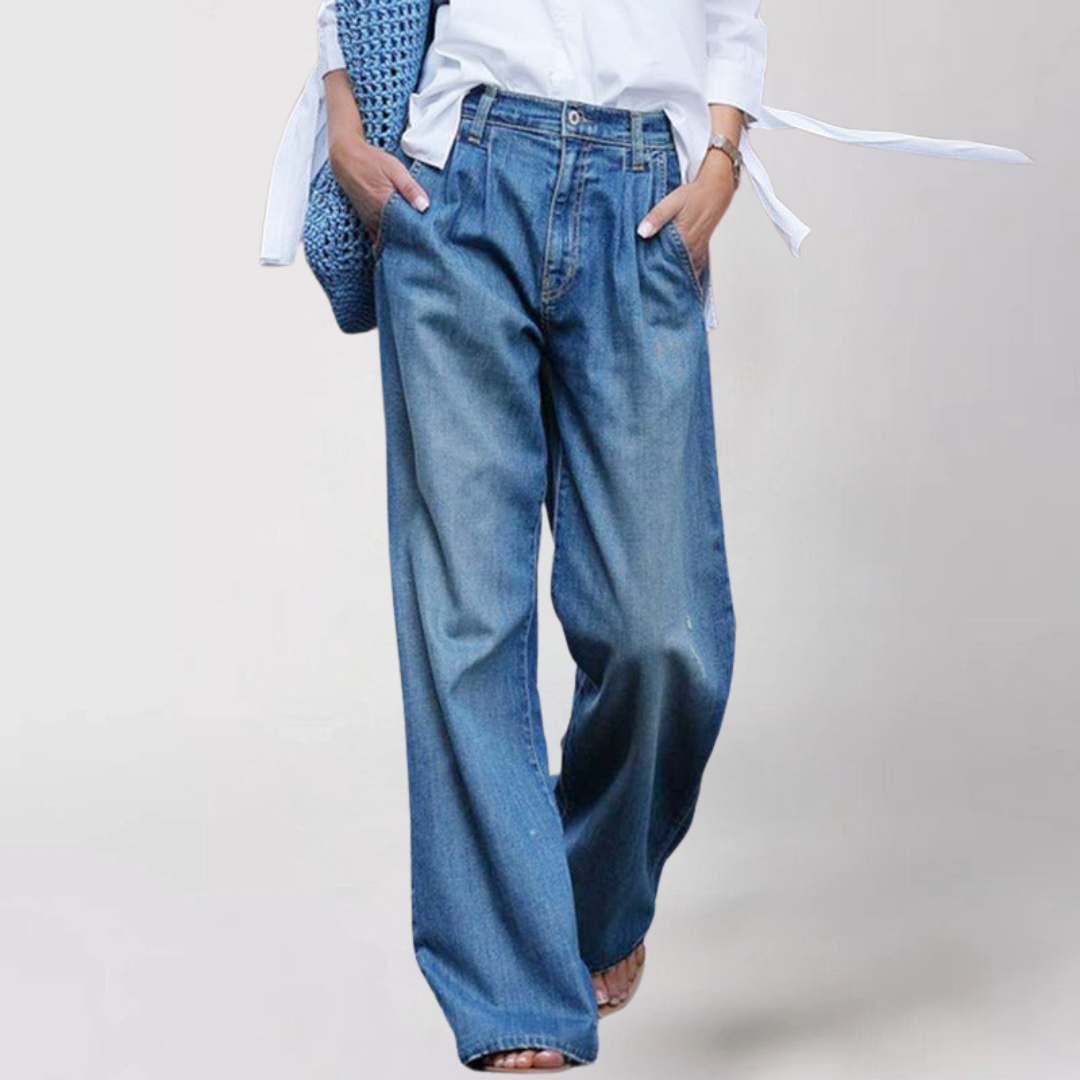 Comfortabele jeans met wijde snit voor dames