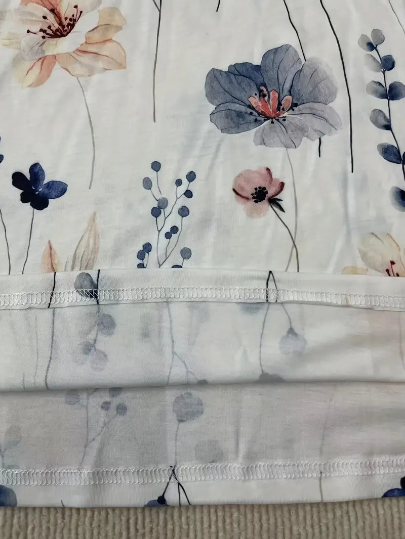 Hester - t-shirt met lange mouwen en bloemenprint