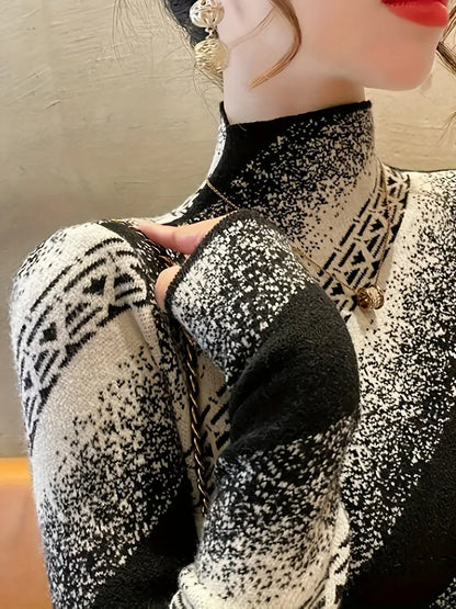 Mayla - elegante gestreepte gebreide trui