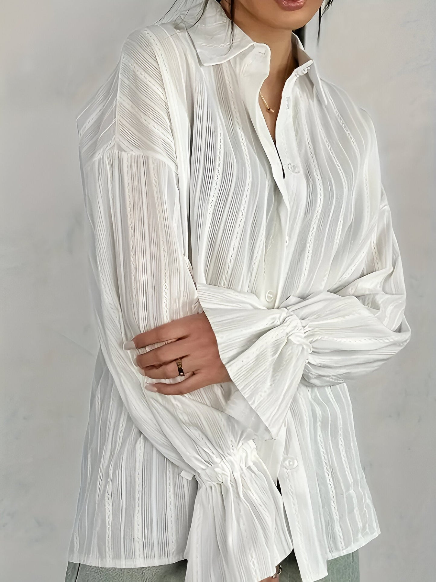 Oriholt | elegant overshirt met bedrukte kraag