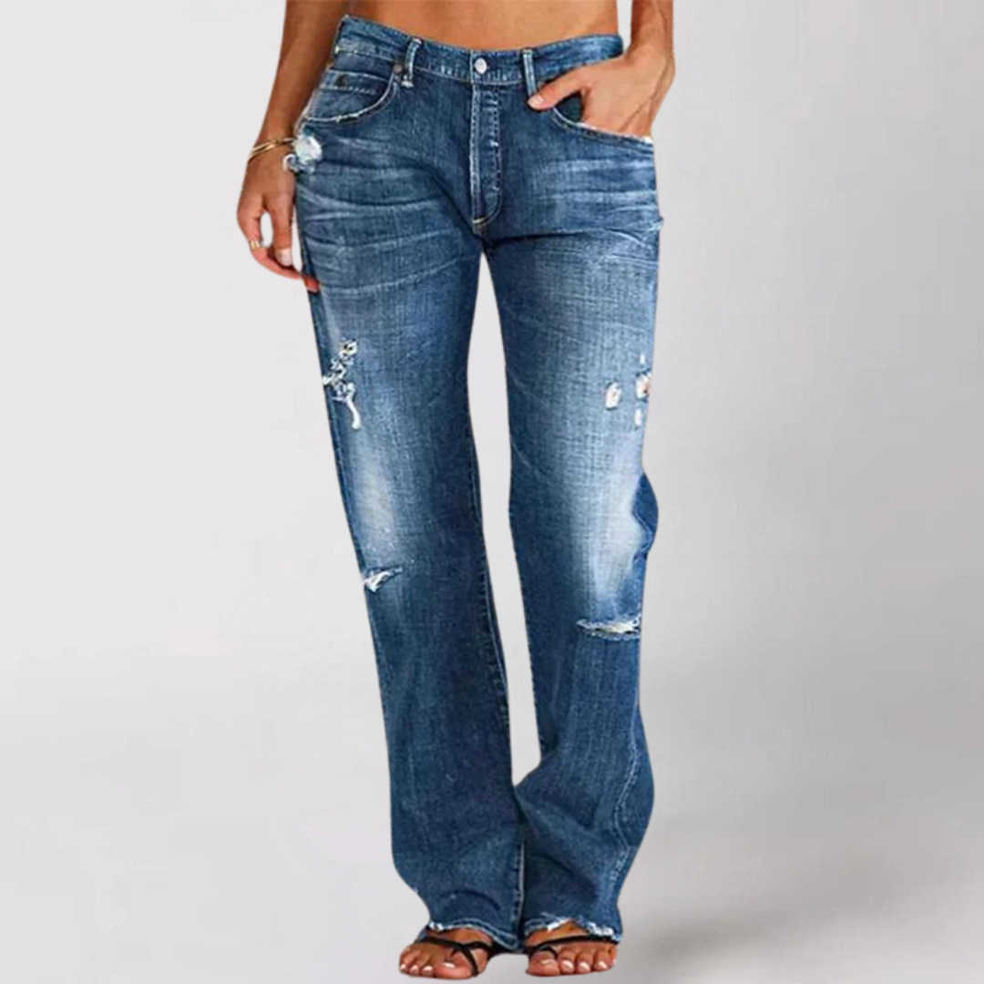 Wijde denim jeans voor dames