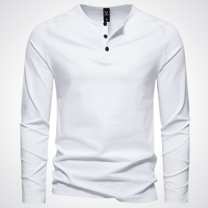 Gabriel | exclusief heren-t-shirt met knoopsluiting