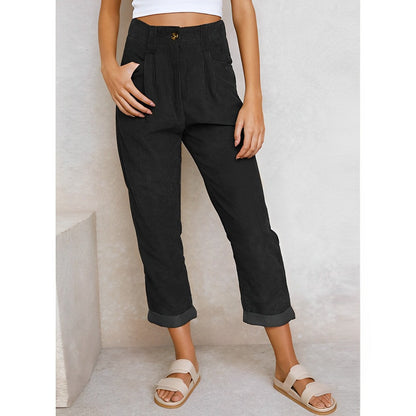 Ingrid - modieuze corduroy broek