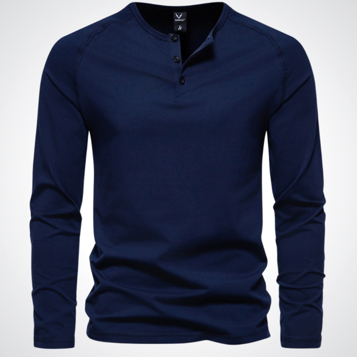 Gabriel | exclusief heren-t-shirt met knoopsluiting