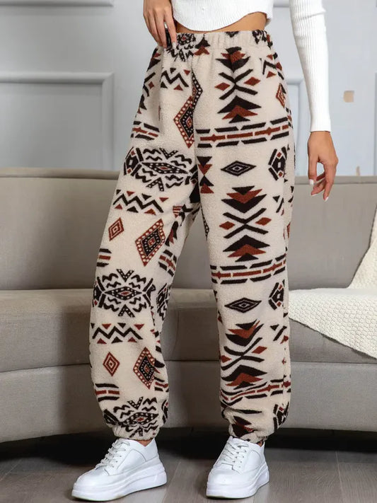 Darien - gezellige joggingbroek met azteeks patroon