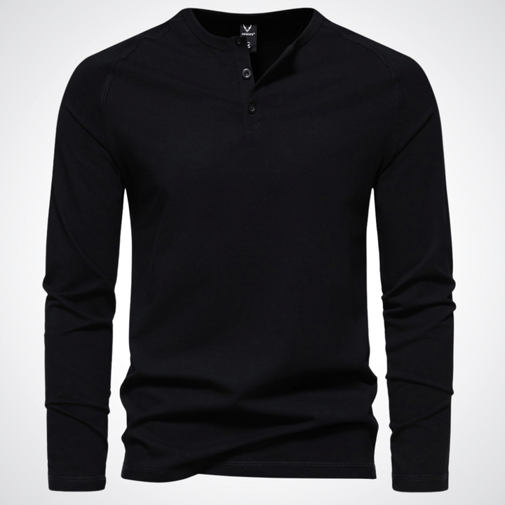 Gabriel | exclusief heren-t-shirt met knoopsluiting
