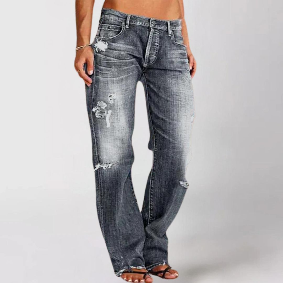 Wijde denim jeans voor dames