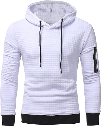 Trui met capuchon voor koude winterdagen en behaaglijk comfort voor mannen