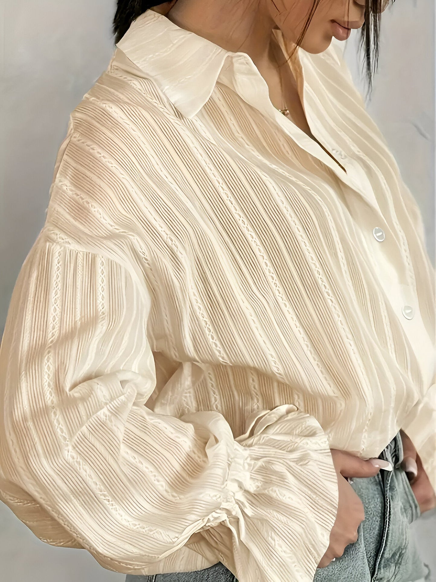 Oriholt | elegant overshirt met bedrukte kraag