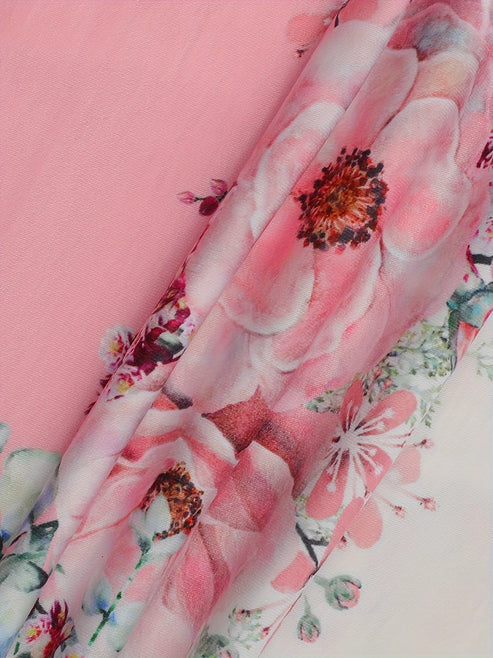 Gretchen | t-shirt met bloemenpatroon en kanten details