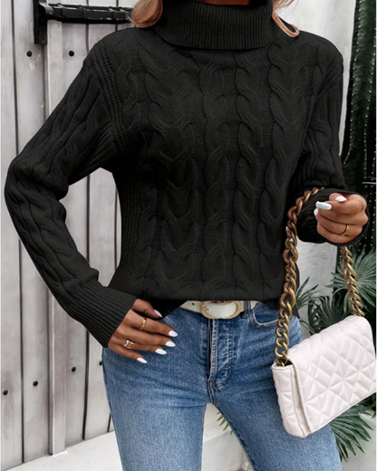 Nella - kabelgebreide coltrui