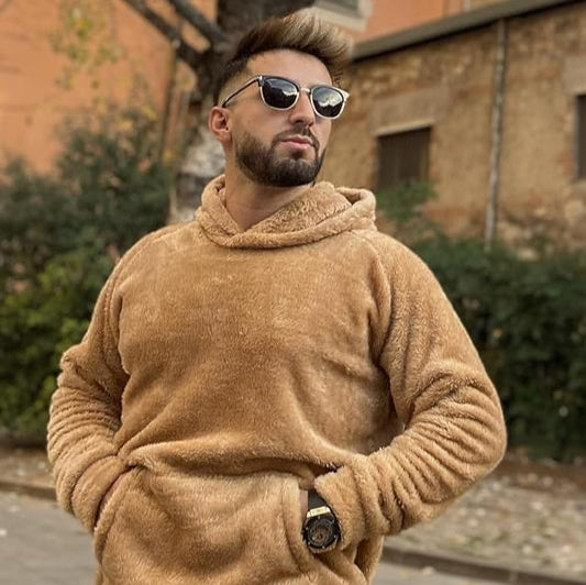 Teddy - gezellige herenhoodie met fleecevoering