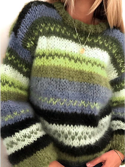 Farah - regenboogtrui met lange mouwen