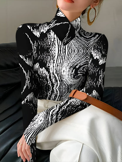 Ramón | chique gestreepte coltrui met lange mouwen