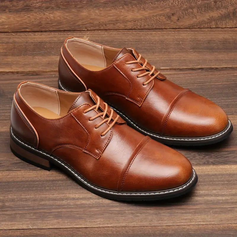 Harrison - stevige vintage derbyschoenen voor heren