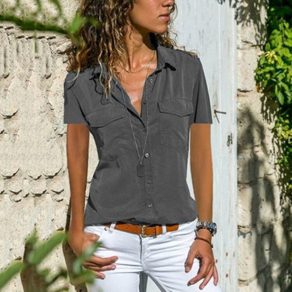 Hayley - streetwearblouse met korte mouwen