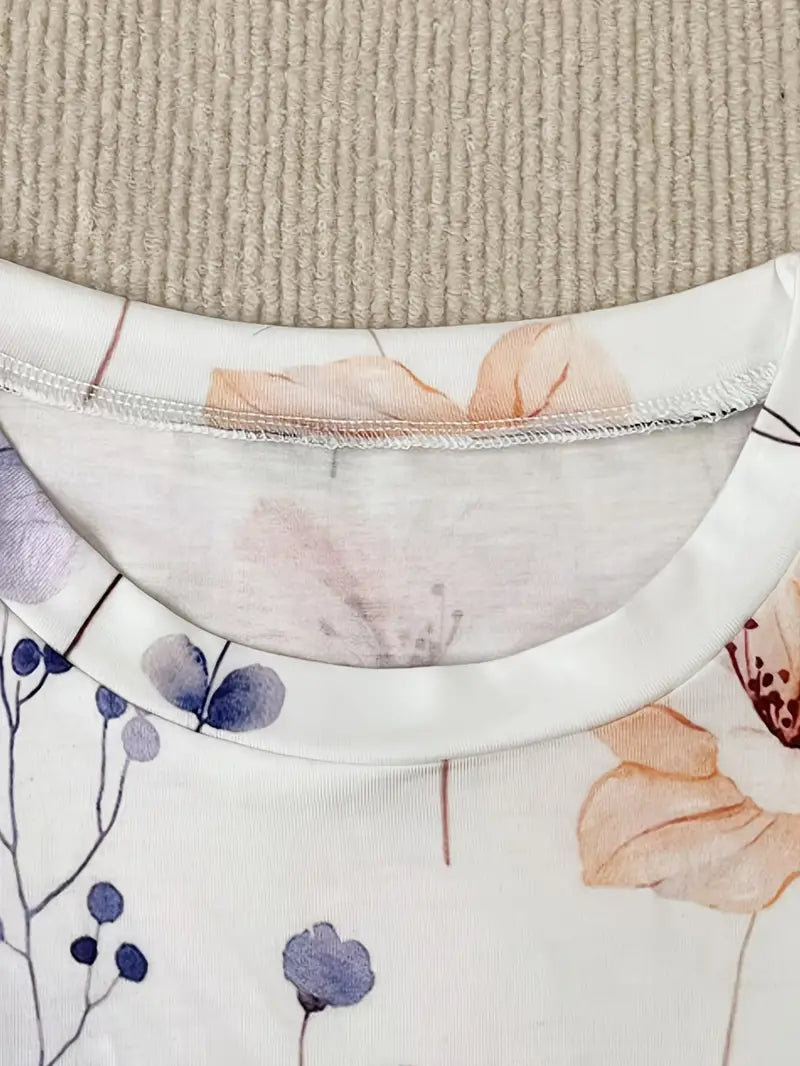 Hester - t-shirt met lange mouwen en bloemenprint