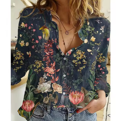 Freesia - blouse met bloemenmotief