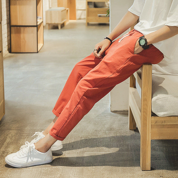 Lichtgewicht comfort katoenen broek voor heren - comfortabel en stijlvol