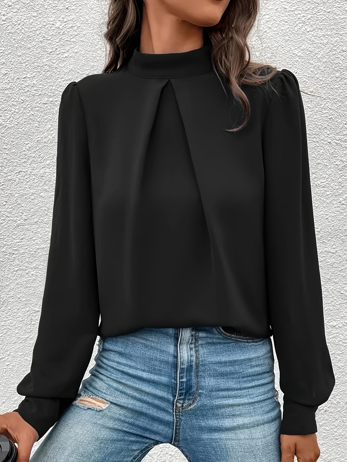 Zwarte elegante blouse - Marlene