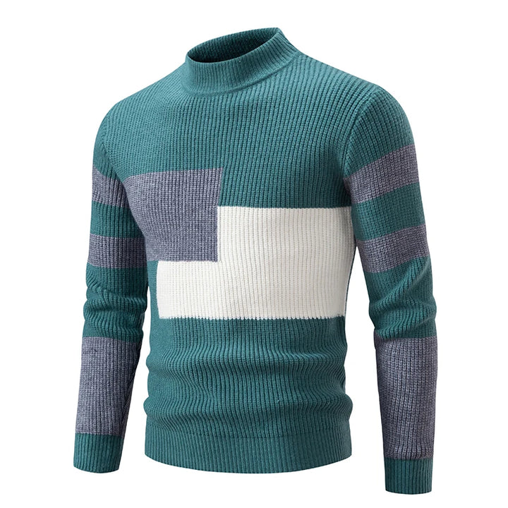 Comfortabele gebreide herentrui met ronde hals