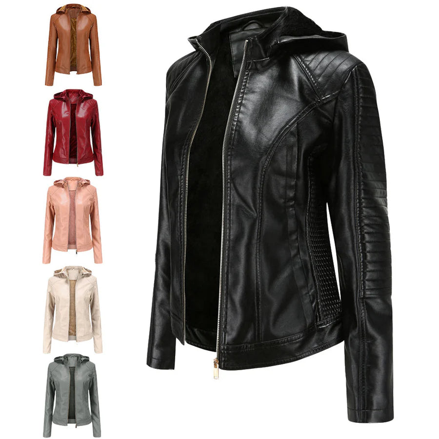 Mirjete - elegant leren jack voor een tijdloze look