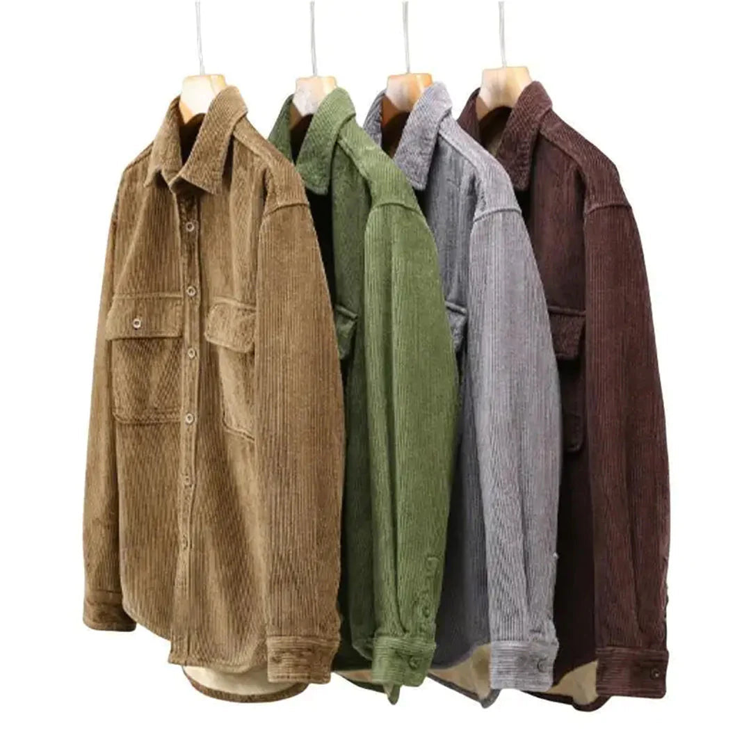 Abernathy - corduroy wintershirt voor heren