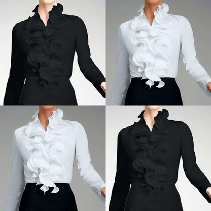 Carla - romantische blouse met ruches