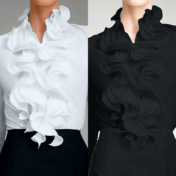 Carla - romantische blouse met ruches