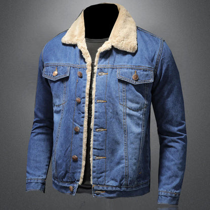 Denim jack in caude milano-stijl