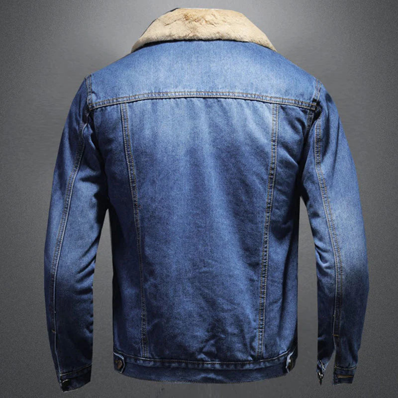 Denim jack in caude milano-stijl