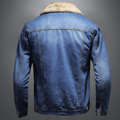Denim jack in caude milano-stijl