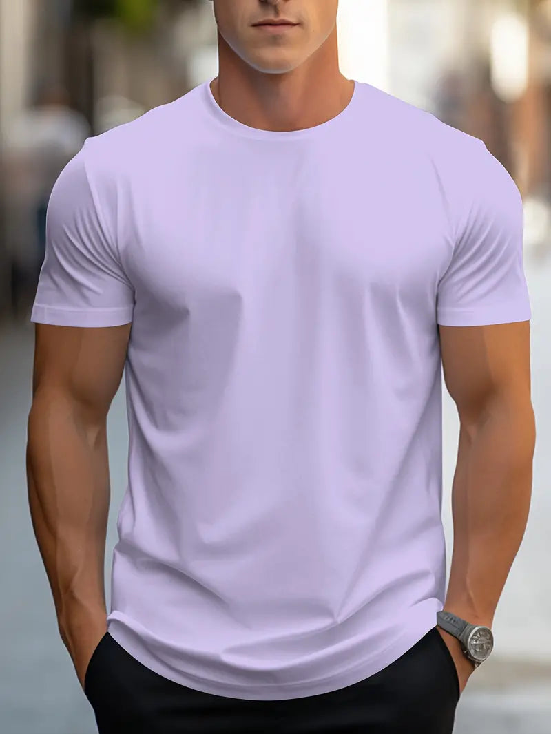 Aristos - klassiek heren-t-shirt met ronde hals